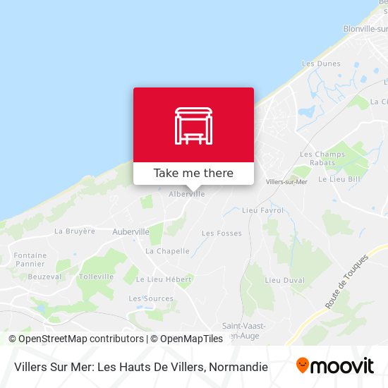 Mapa Villers Sur Mer: Les Hauts De Villers