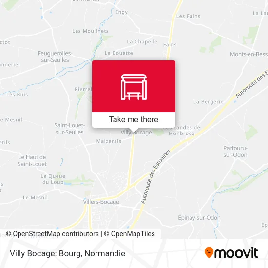 Villy Bocage: Bourg map