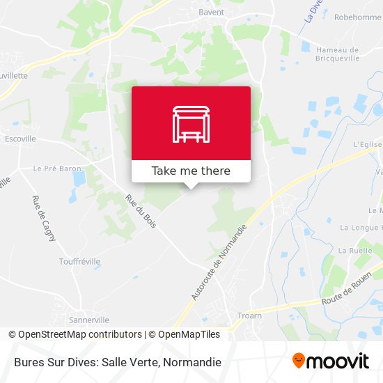 Bures Sur Dives: Salle Verte map