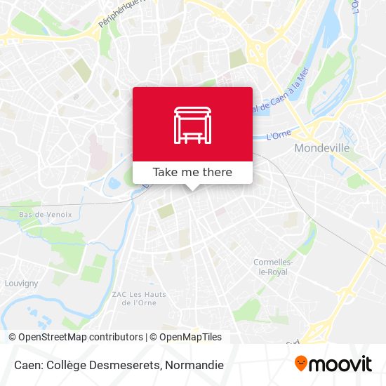 Mapa Caen: Collège Desmeserets