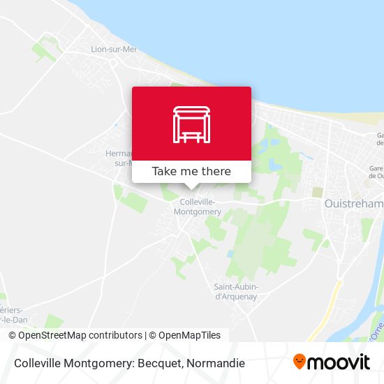 Colleville Montgomery: Becquet map