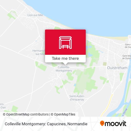 Colleville Montgomery: Capucines map