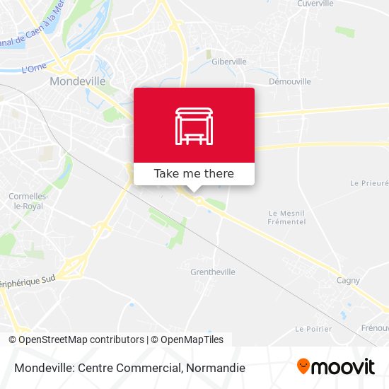 Mondeville: Centre Commercial map