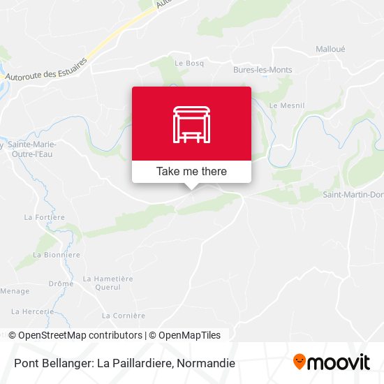 Mapa Pont Bellanger: La Paillardiere