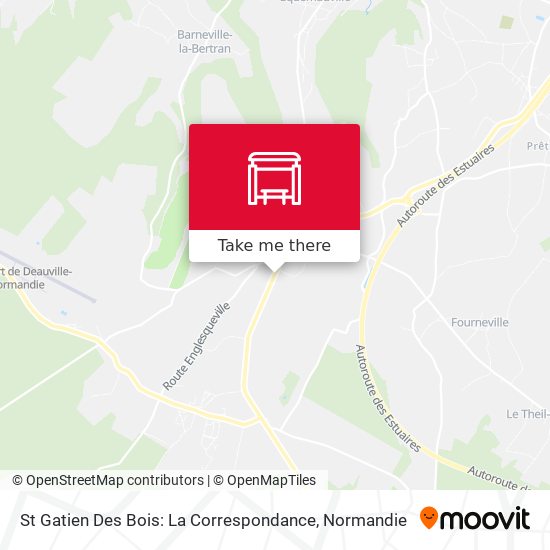 St Gatien Des Bois: La Correspondance map