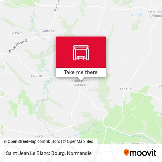 Saint Jean Le Blanc: Bourg map