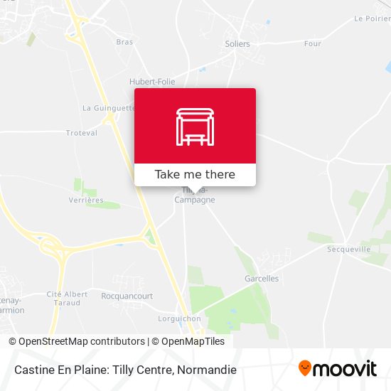 Castine En Plaine: Tilly Centre map