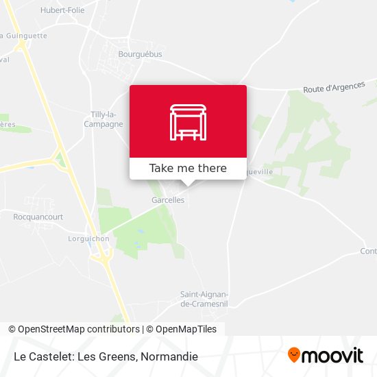 Le Castelet: Les Greens map