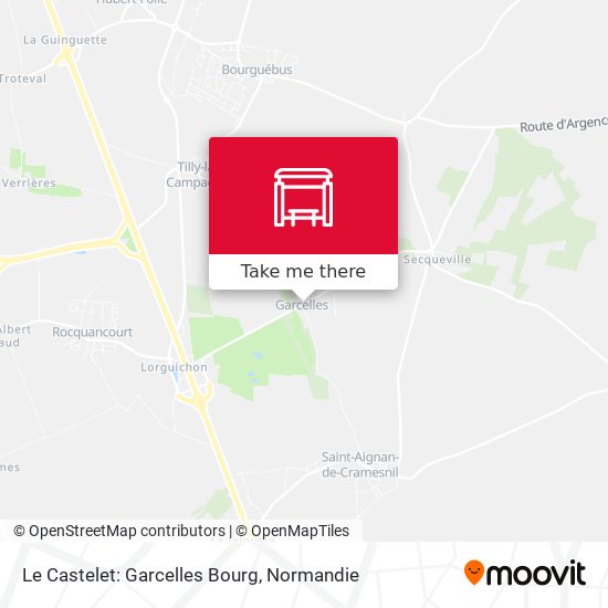 Le Castelet: Garcelles Bourg map