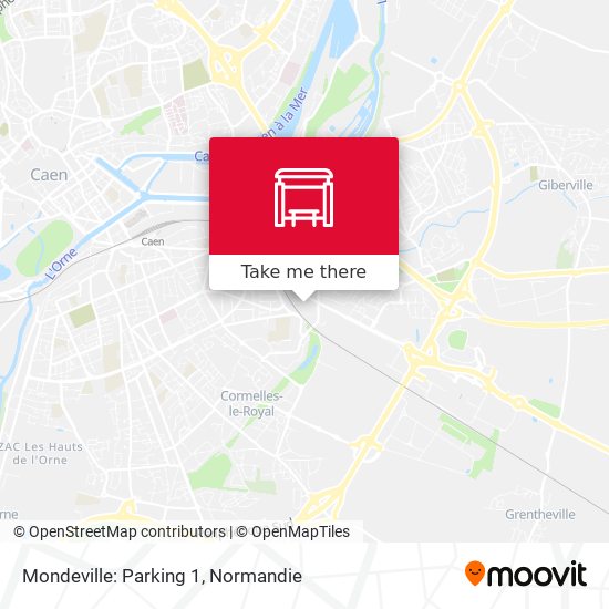 Mondeville: Parking 1 map