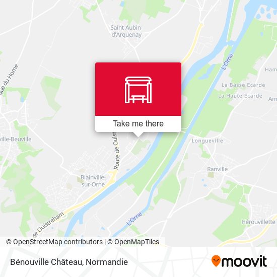 Bénouville Château map