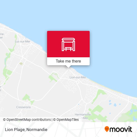 Lion Plage map