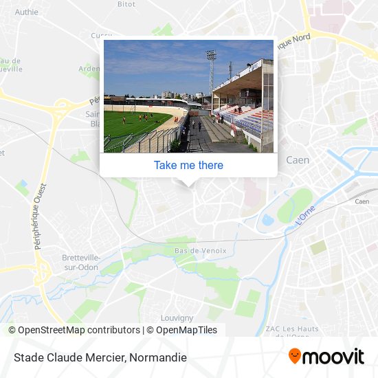 Mapa Stade Claude Mercier