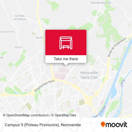 Campus 5 (Poteau Provisoire) map