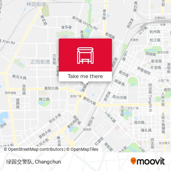 绿园交警队 map