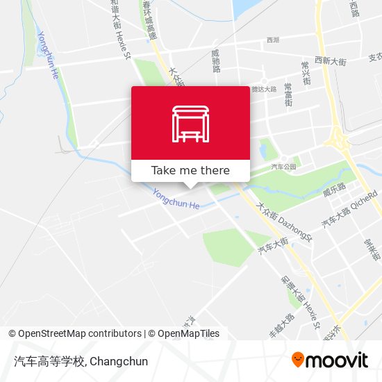 汽车高等学校 map