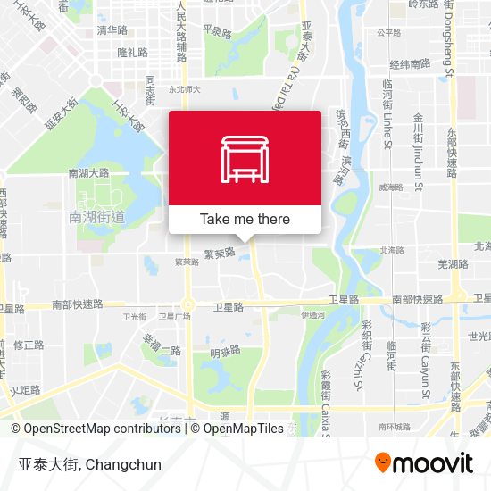 亚泰大街 map