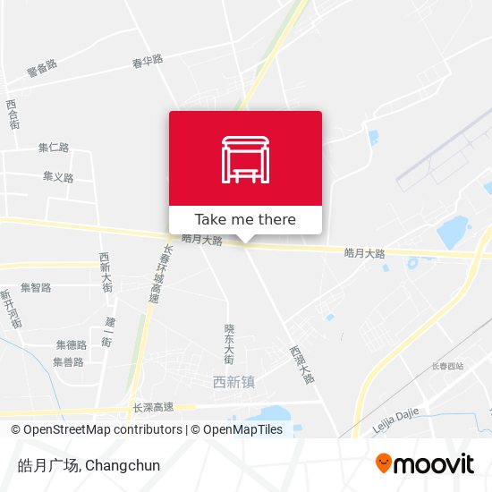 皓月广场 map