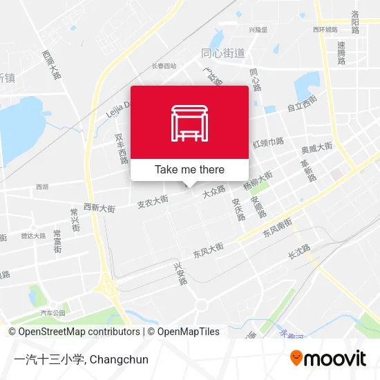 一汽十三小学 map