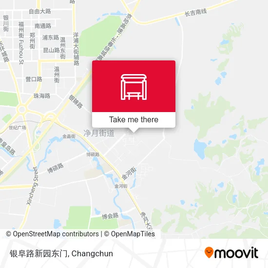 银阜路新园东门 map