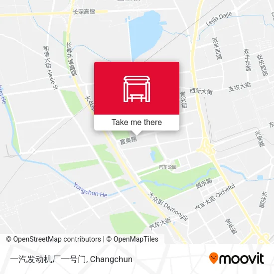 一汽发动机厂一号门 map