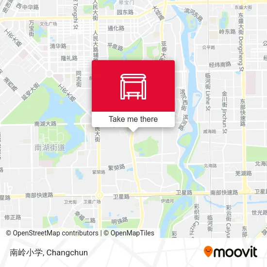 南岭小学 map