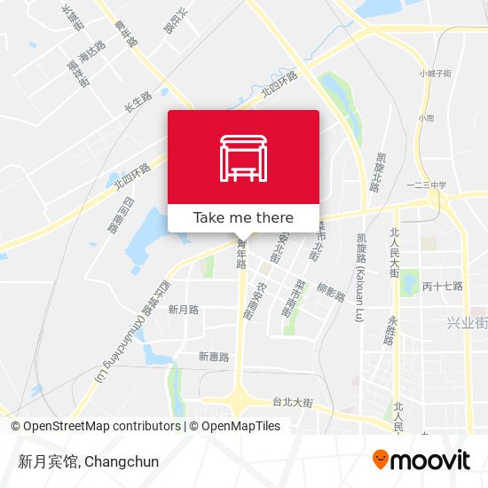 新月宾馆 map