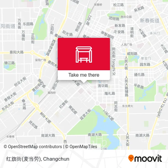 红旗街(麦当劳) map