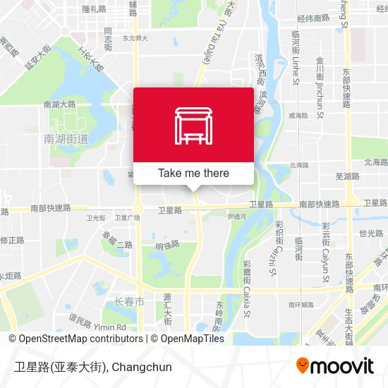 卫星路(亚泰大街) map