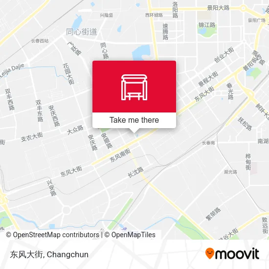 东风大街 map