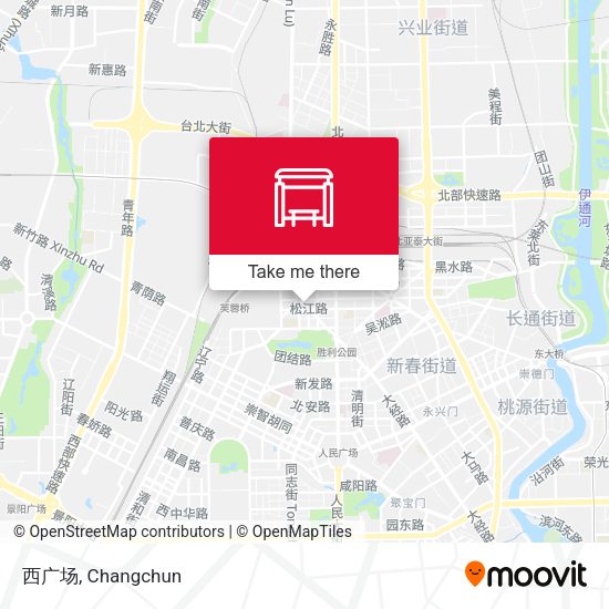 西广场 map