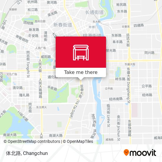 体北路 map
