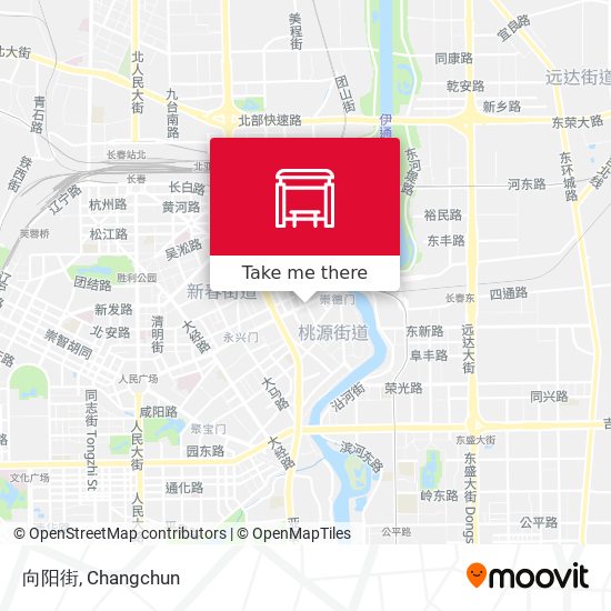 向阳街 map