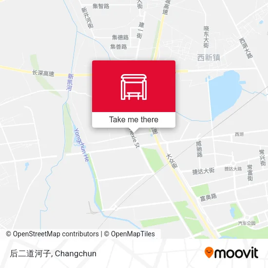 后二道河子 map