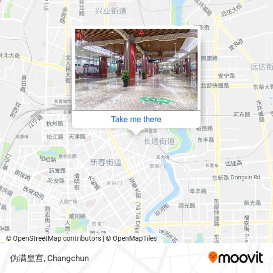 伪满皇宫 map