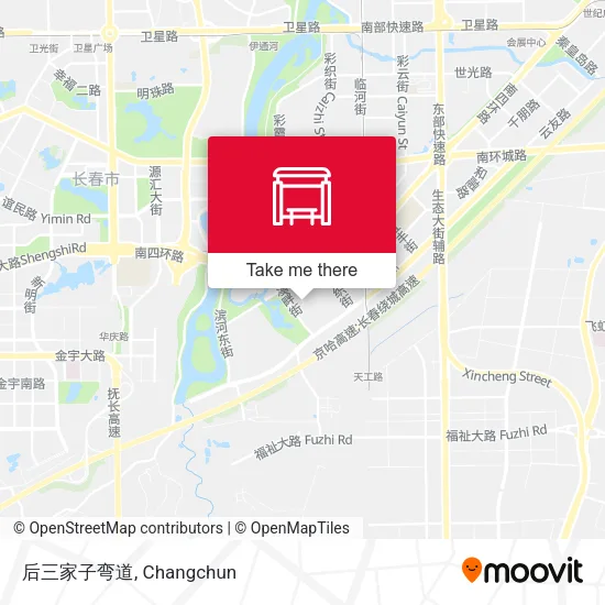 后三家子弯道 map