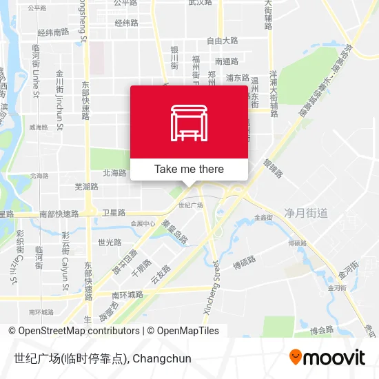 世纪广场(临时停靠点) map