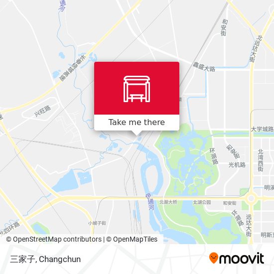 三家子 map