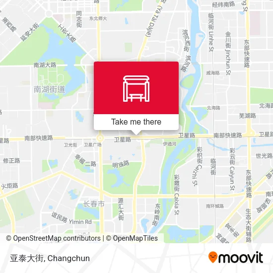 亚泰大街 map