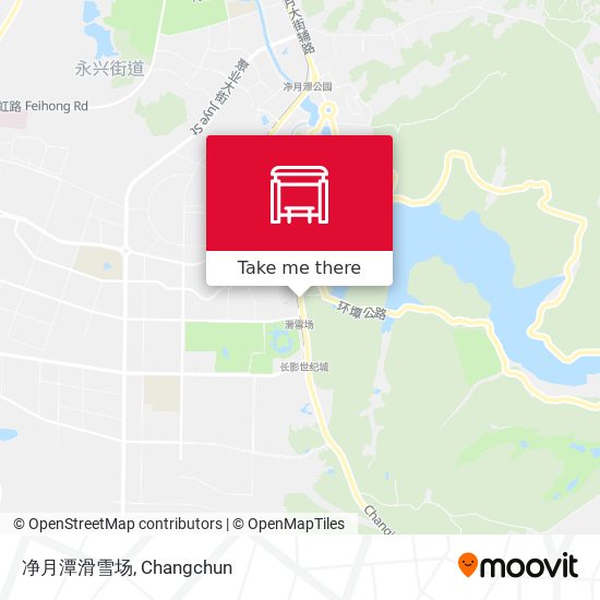 净月潭滑雪场 map