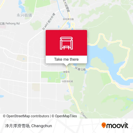 净月潭滑雪场 map