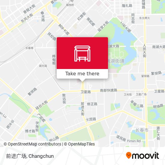 前进广场 map