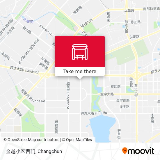 金越小区西门 map