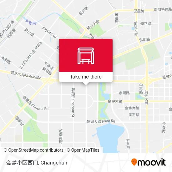金越小区西门 map