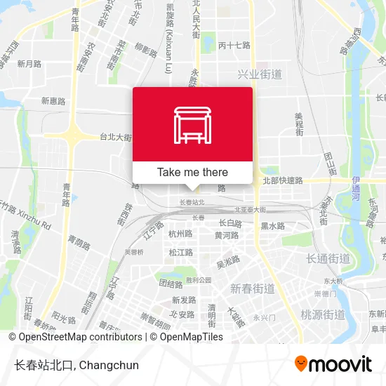 长春站北口 map