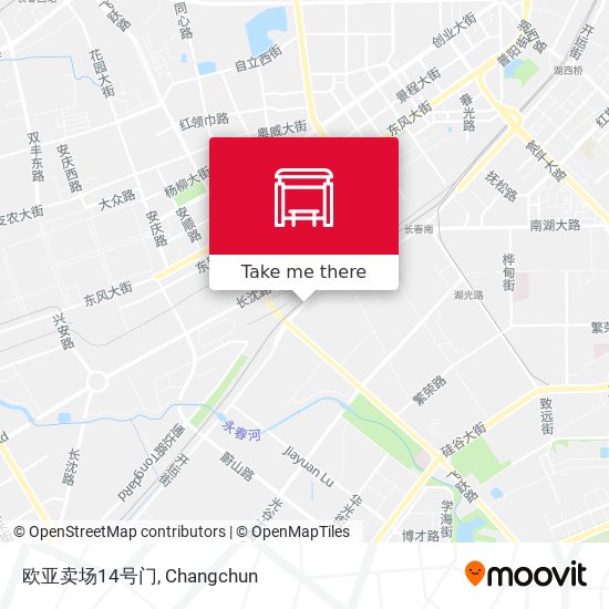 欧亚卖场14号门 map