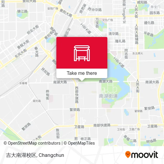吉大南湖校区 map