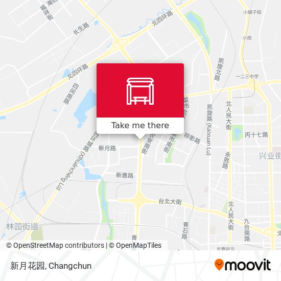 新月花园 map