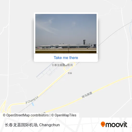 长春龙嘉国际机场 map
