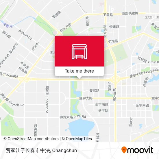 贾家洼子长春市中法 map
